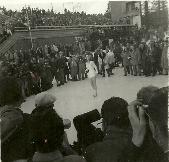 Photo:1948 Winter Olympics Barbara Ann Scott Performing For The Media 